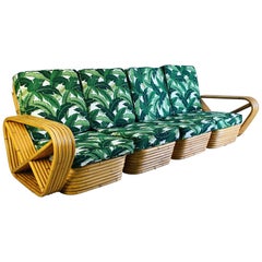 Pretzel Style Six Strand Rattan Sectional Sofa