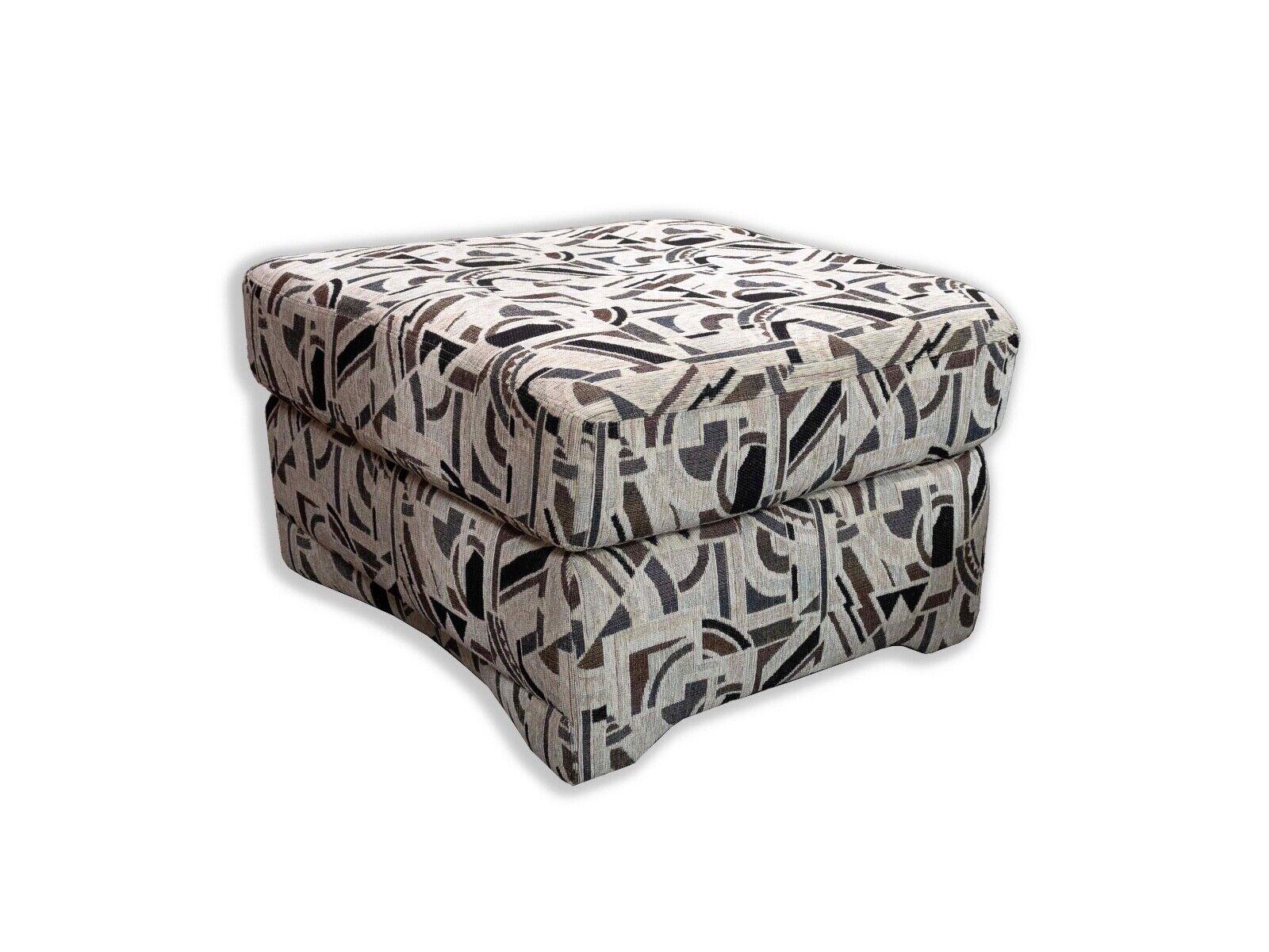 20th Century Preview Furniture Corporation Patterned Square Ottoman Contemporary Modern For Sale