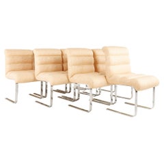 Preview Mid Century Cantilevered Dining Chairs, Set of 10
