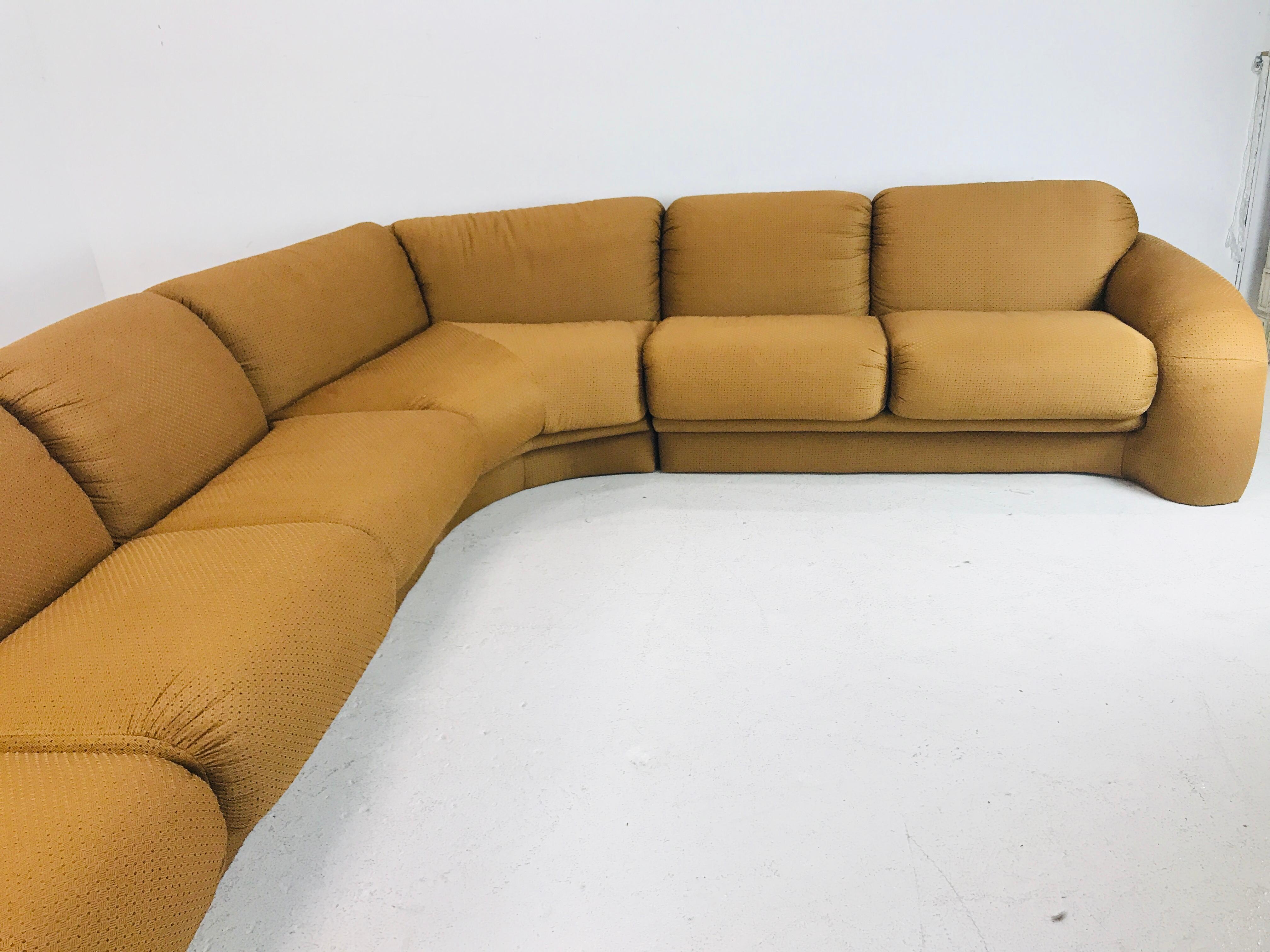 low profile sectional sofa