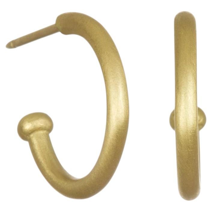 Faye Kim Aros de oro de 18 quilates con postes, 0,5 pulgadas en venta