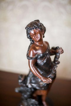 Prewar Figurine of a Girl from the 1920s