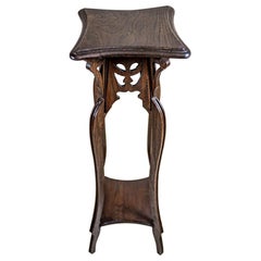 Prewar Oak Flower Stand, circa 1918-1938