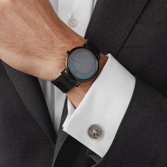 Prezioso Black IP and Black Mother of Pearl Watch