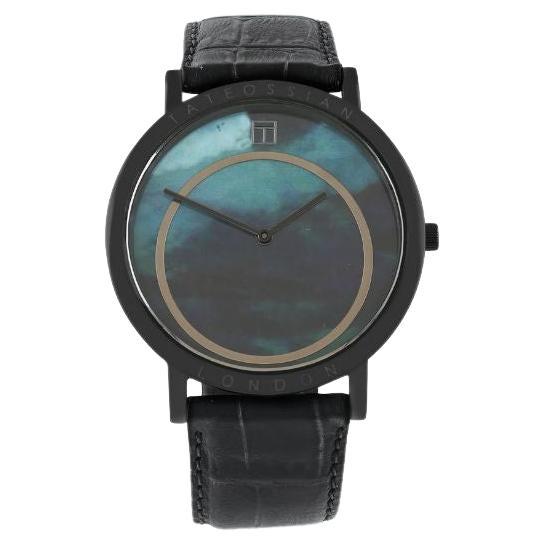 Prezioso Watch with Mother of Pearl, Italian Leather and Stainless Steel For Sale