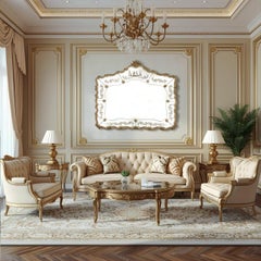 "Priamo" Venetian Mirror in Murano Glass by Fratelli Tosi