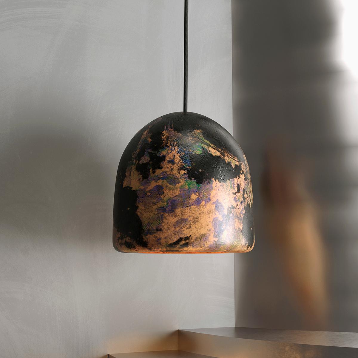 Prianyk small pendant lamp by Makhno
Dimensions: D 34 x W 34 x H 42 cm
Materials: Ceramics

All our lamps can be wired according to each country. If sold to the USA it will be wired for the USA for instance.

Makhno Studio is a workshop of