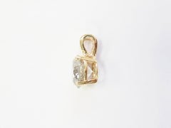 PREZZO ALL'INGROSSO, ciondolo con diamante rotondo naturale da 2,30 carati in oro giallo 14K