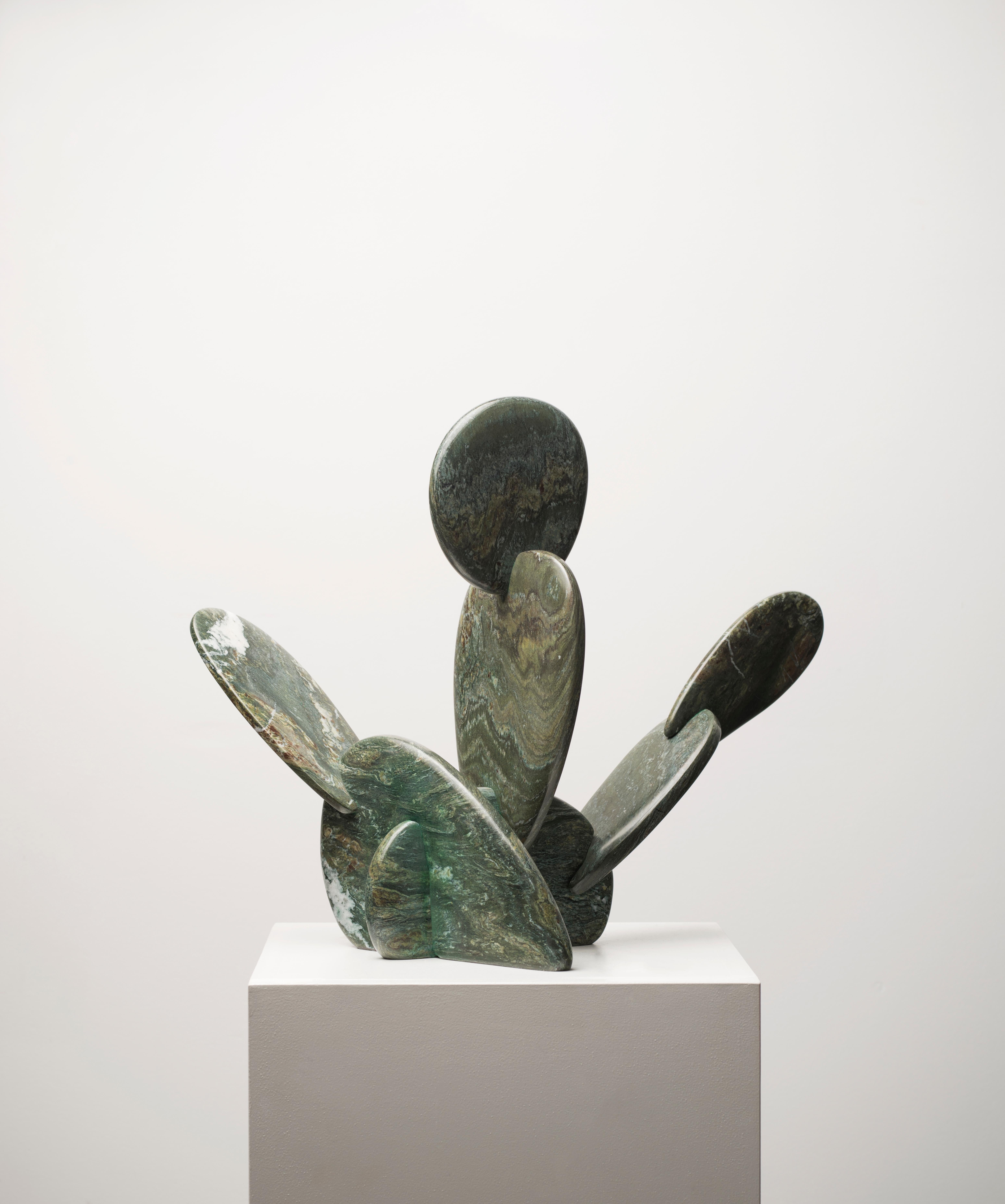 Prickless Pear Sculpture by ON.ENTROPY
Dimensions: W 47 x D 21 x H 38 cm
Materials: Green Marble.

on• entropy is a marble atelier established in 2009 in Athens and London with a focus on metamorphosis. Expanding from object to space consciousness.