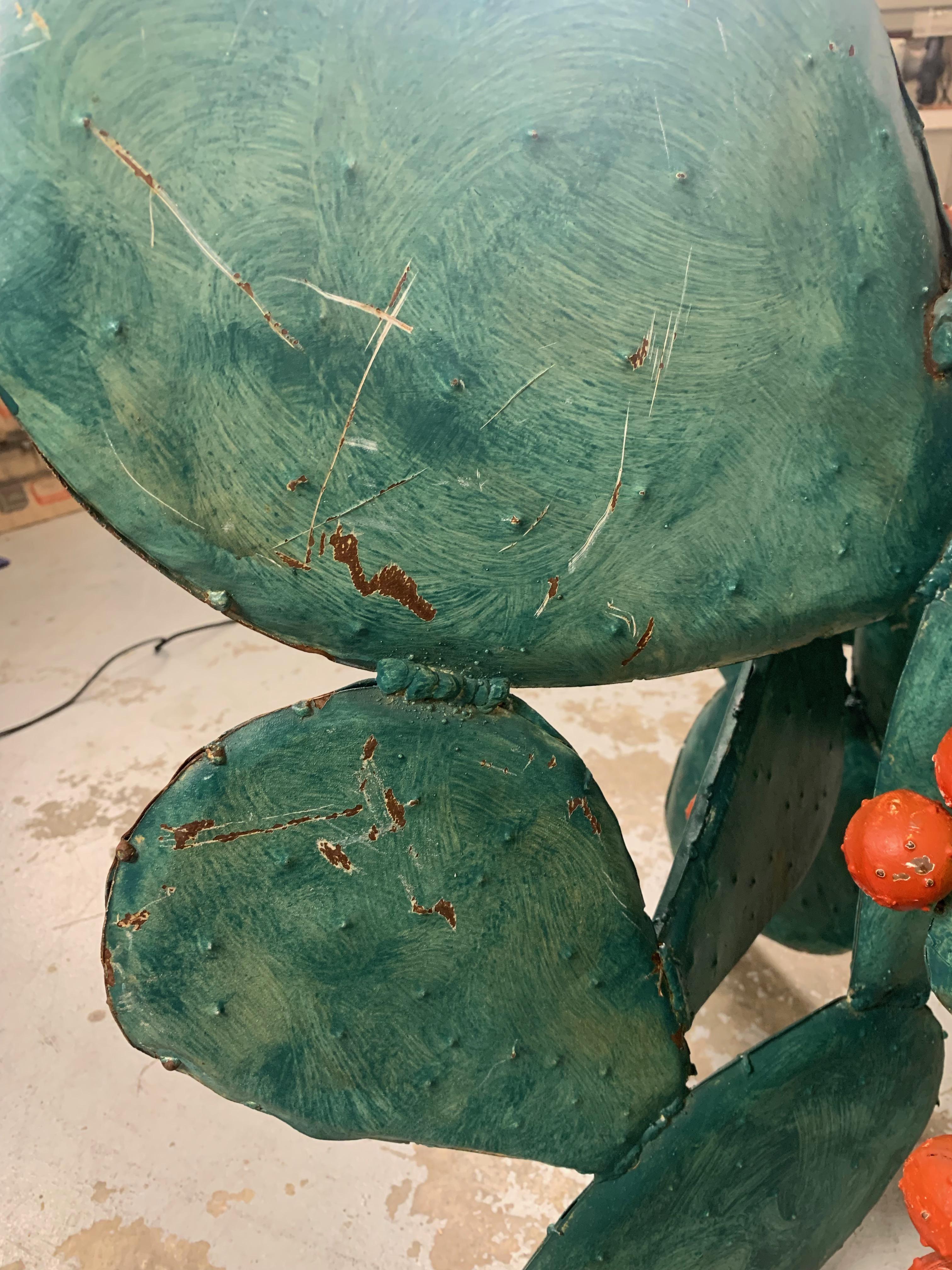Prickly Birnenförmige Kaktus-Skulptur / Tischsockel im Angebot 5