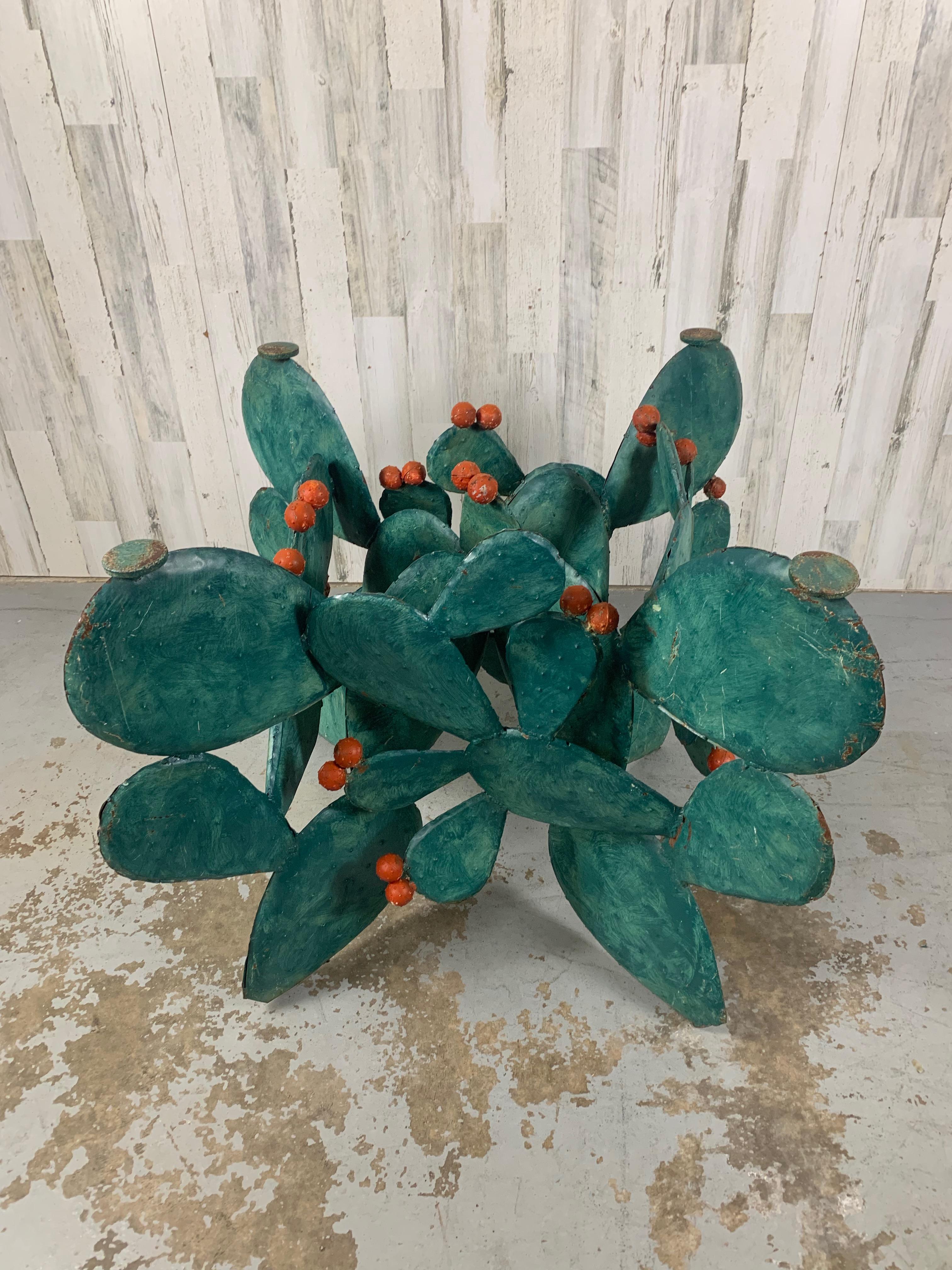 Prickly Birnenförmige Kaktus-Skulptur / Tischsockel im Angebot 2