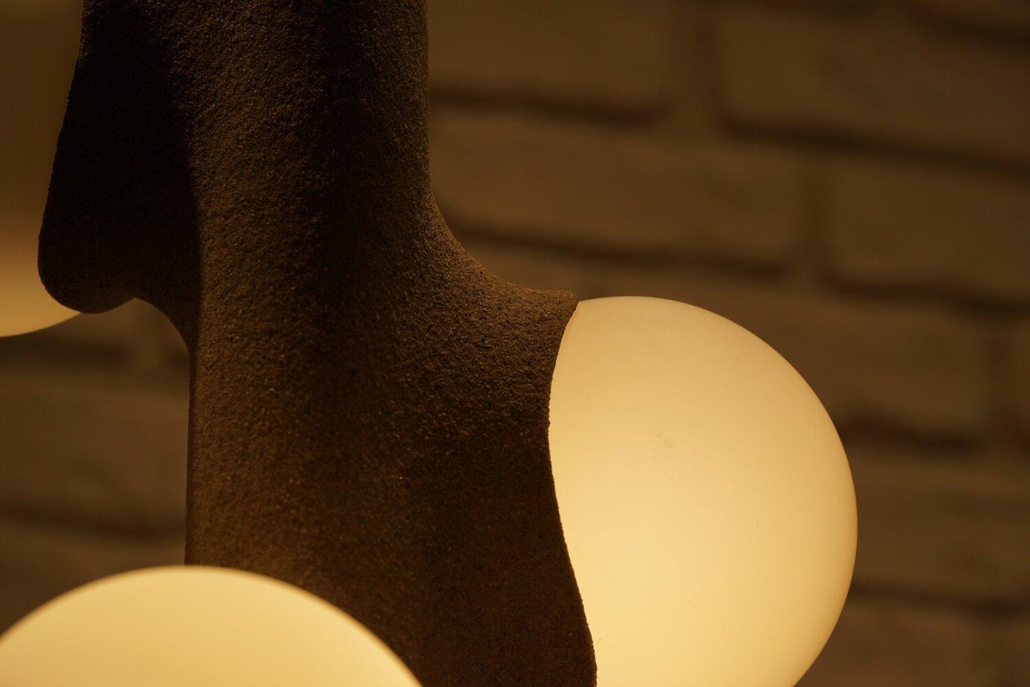 Postmoderno Lampada da parete Unique Prickly Pear Velvet 2 Opalines di Mickael Koska in vendita