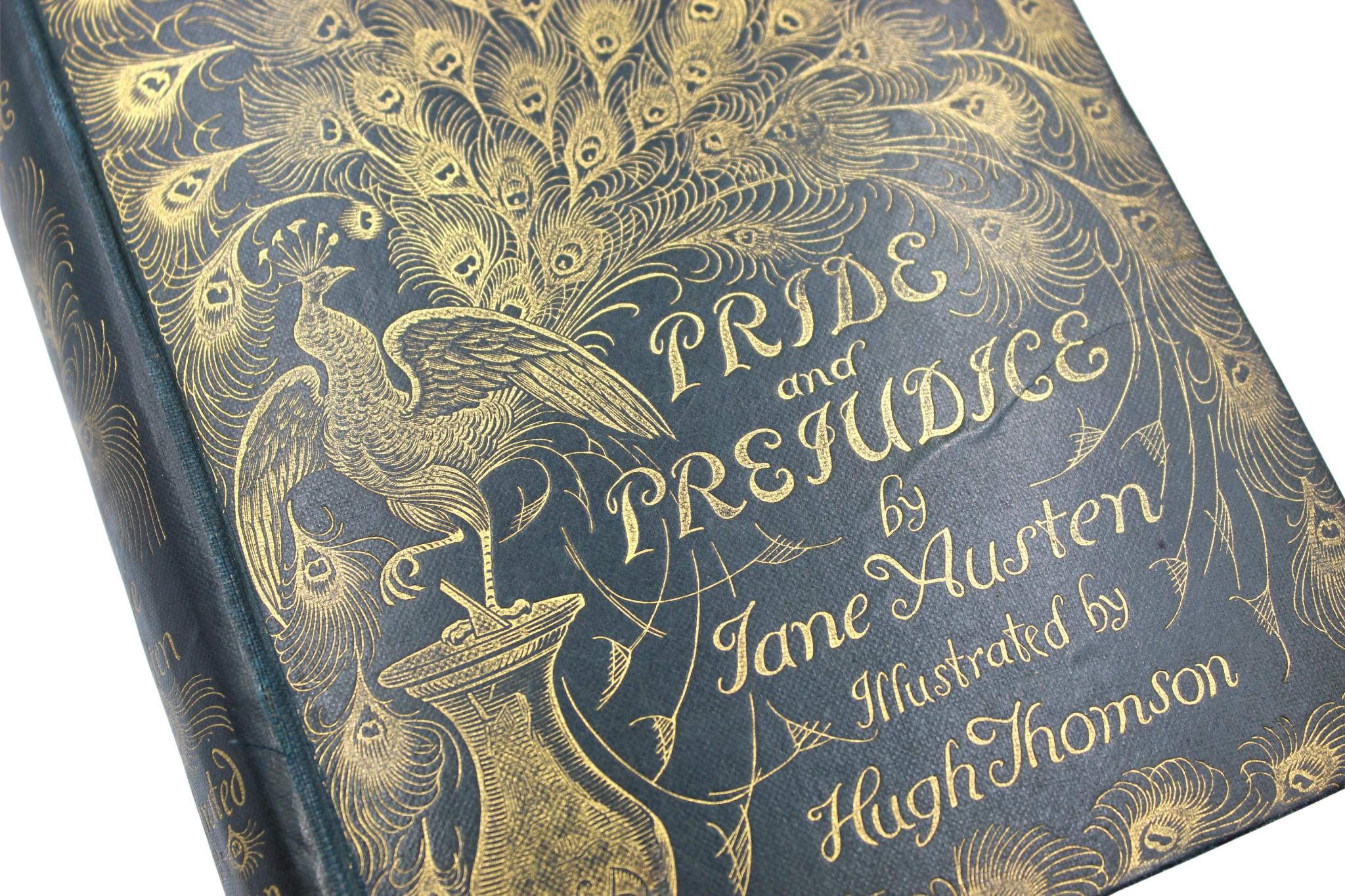 Embossed Pride and Prejudice by Jane Austen, Illustrated by Hugh Thomson, Peacock Edition