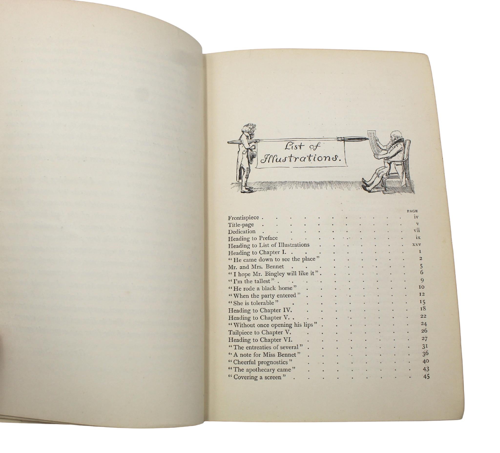 Pride and Prejudice by Jane Austen, Illustrated by Hugh Thomson, Peacock Edition 1