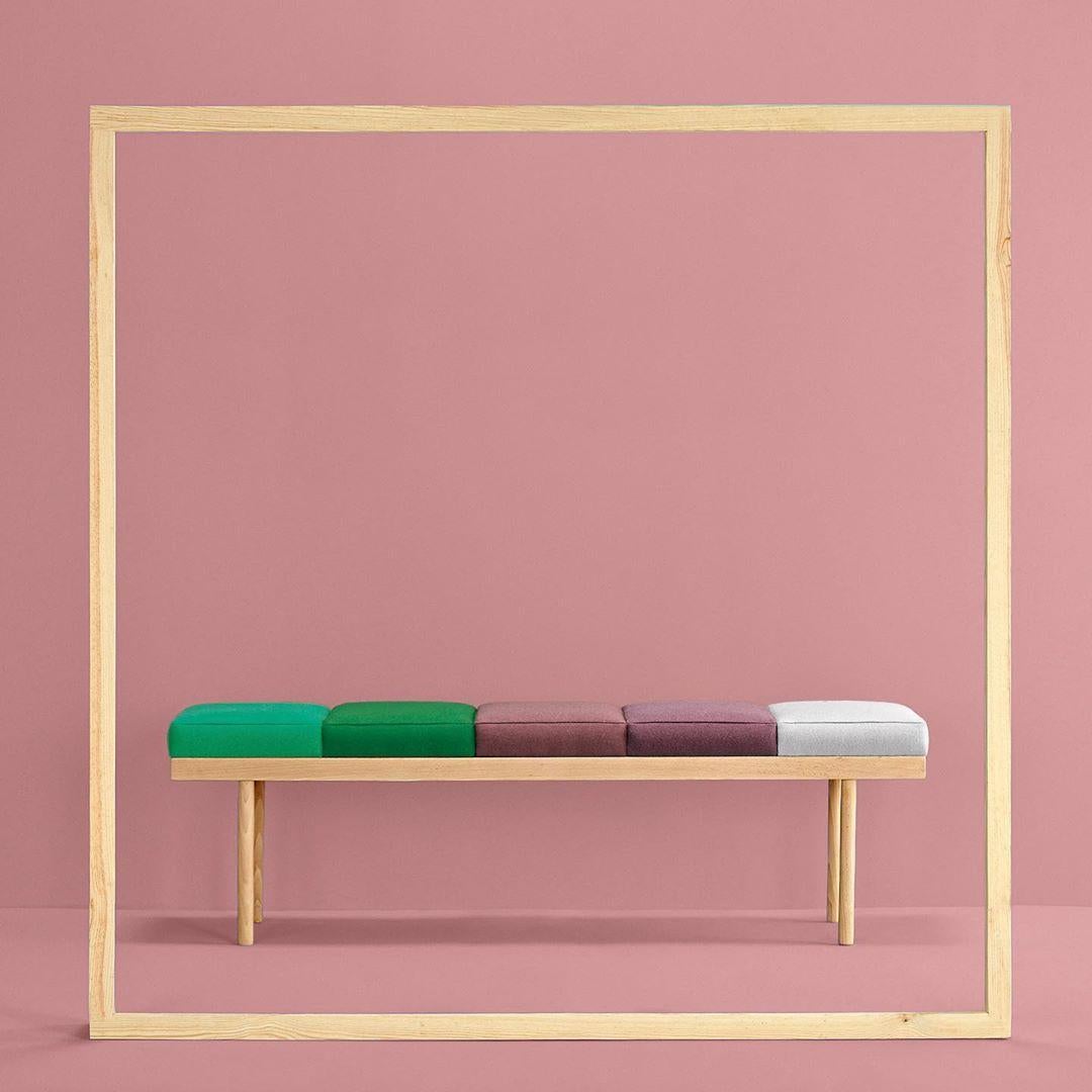 Wood Pride Special Editon Valentino Bench by Pepe Albargues For Sale
