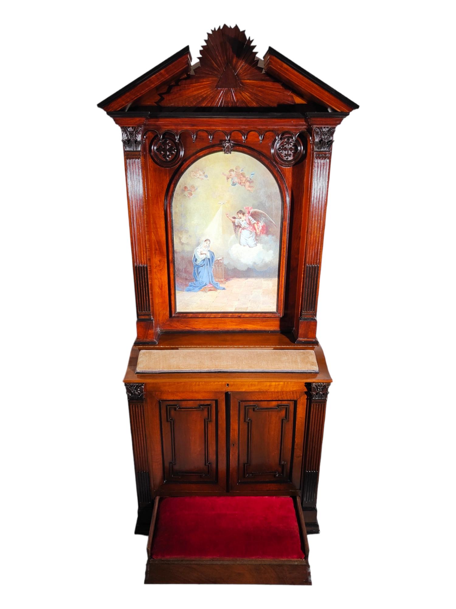 Recliner Prie Dieu du 19ème siècle daté de 1879 en vente 10