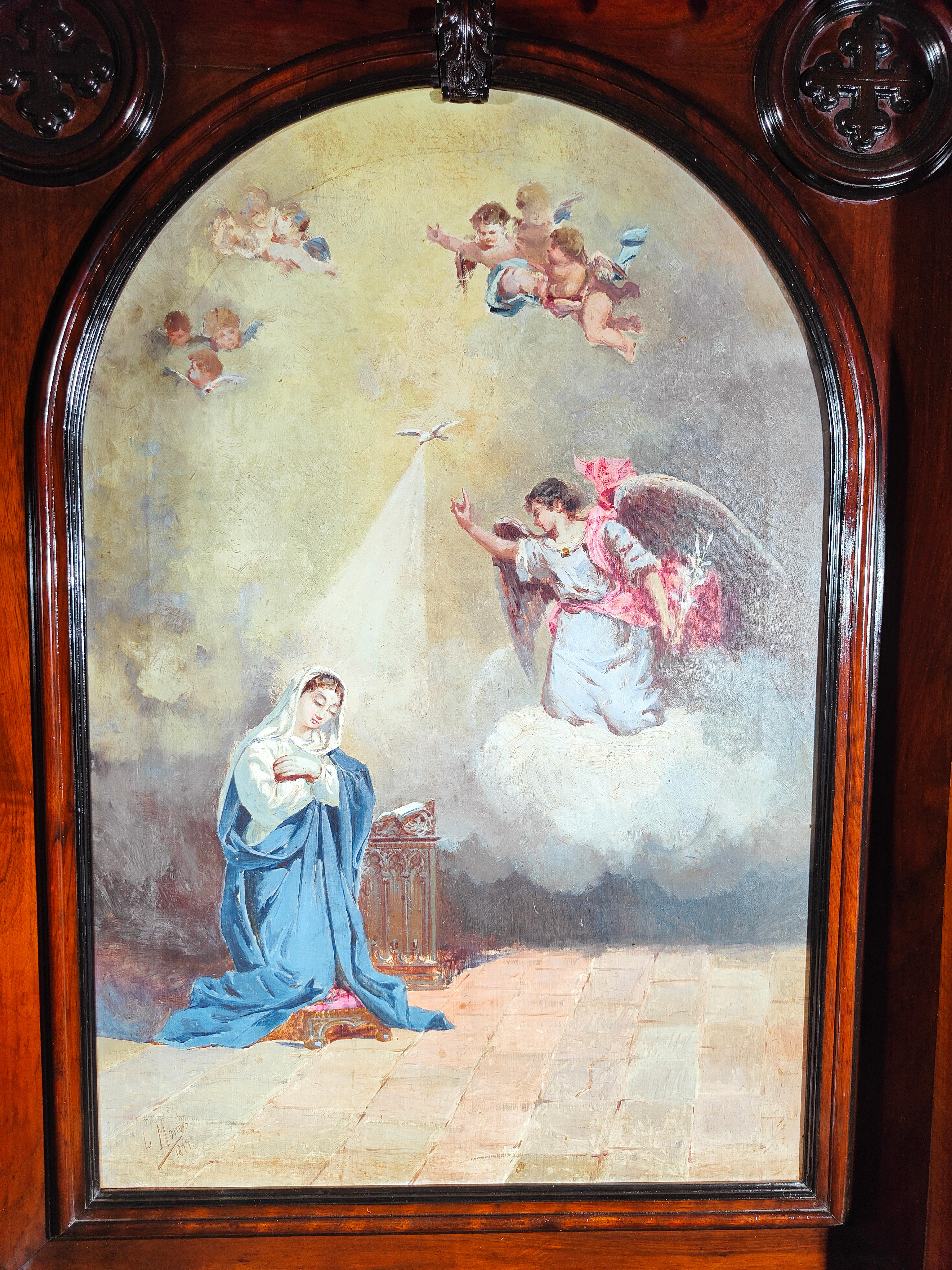 Recliner Prie Dieu du 19ème siècle daté de 1879 en vente 12