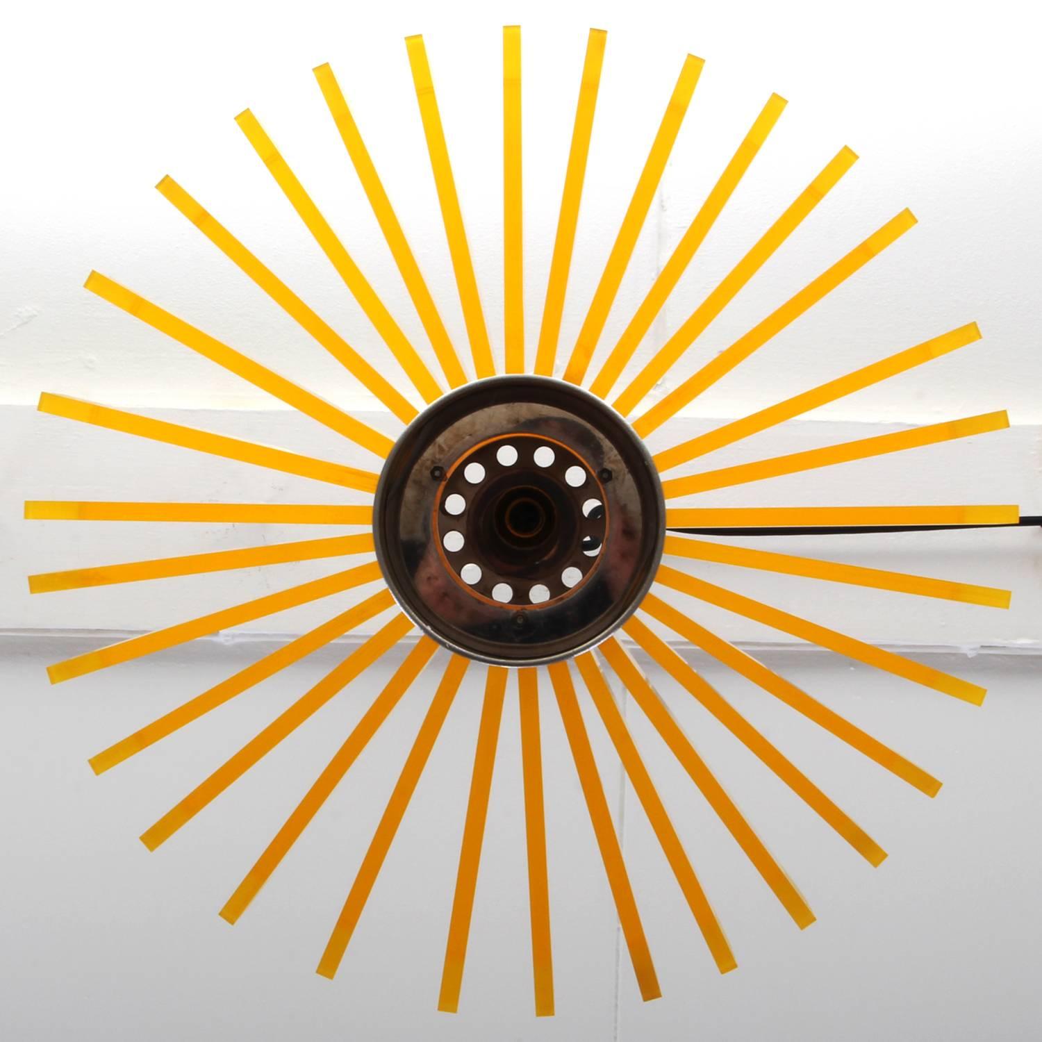 20th Century Priest Collar, 'Symfoni' 'Yellow' Pendant Light by Claus Bolby, 1967
