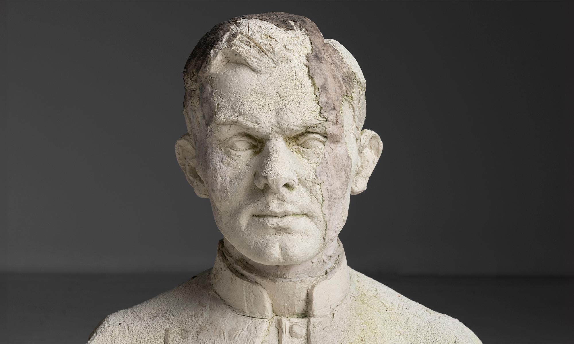 20th Century Priest Plaster Bust