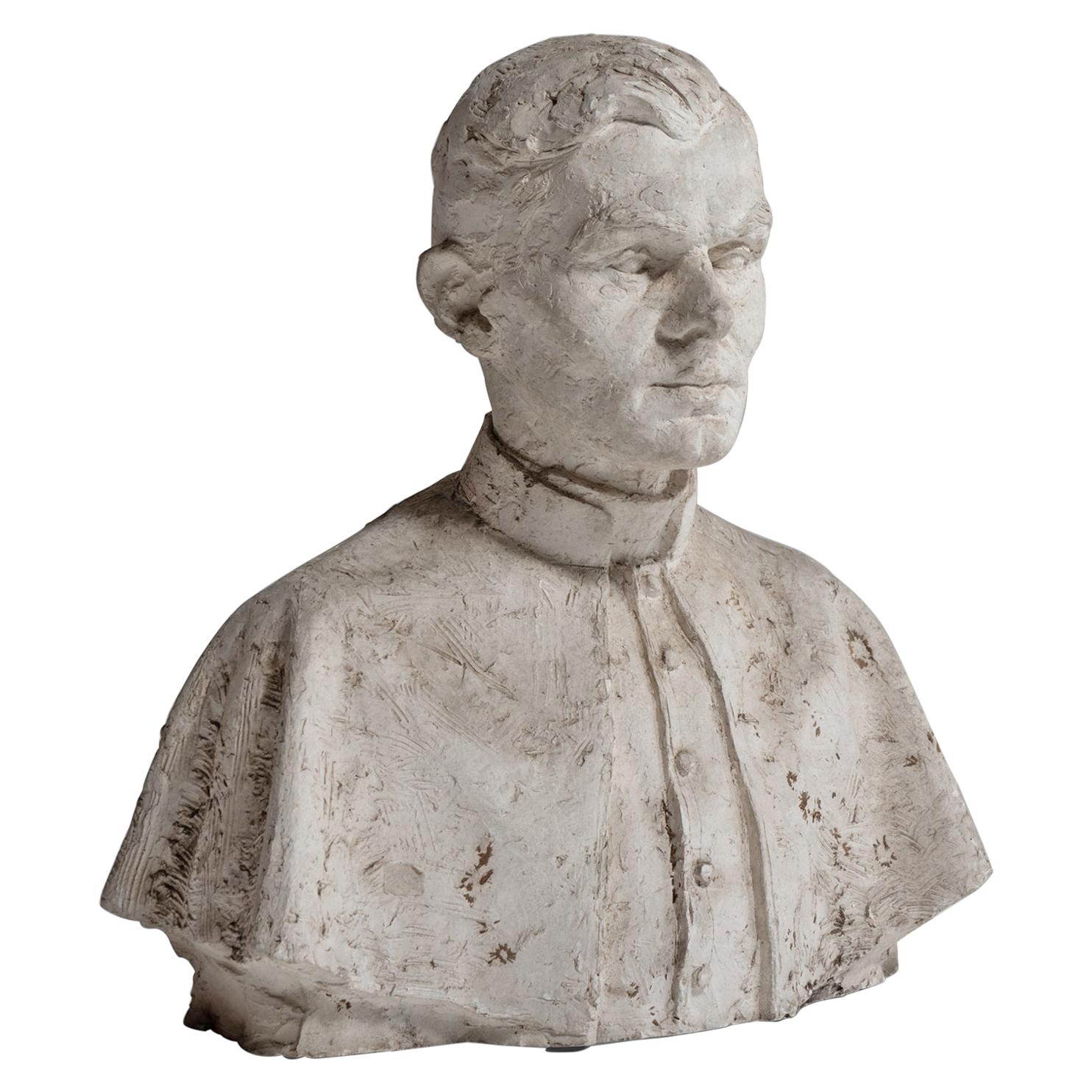 Priest Plaster Bust