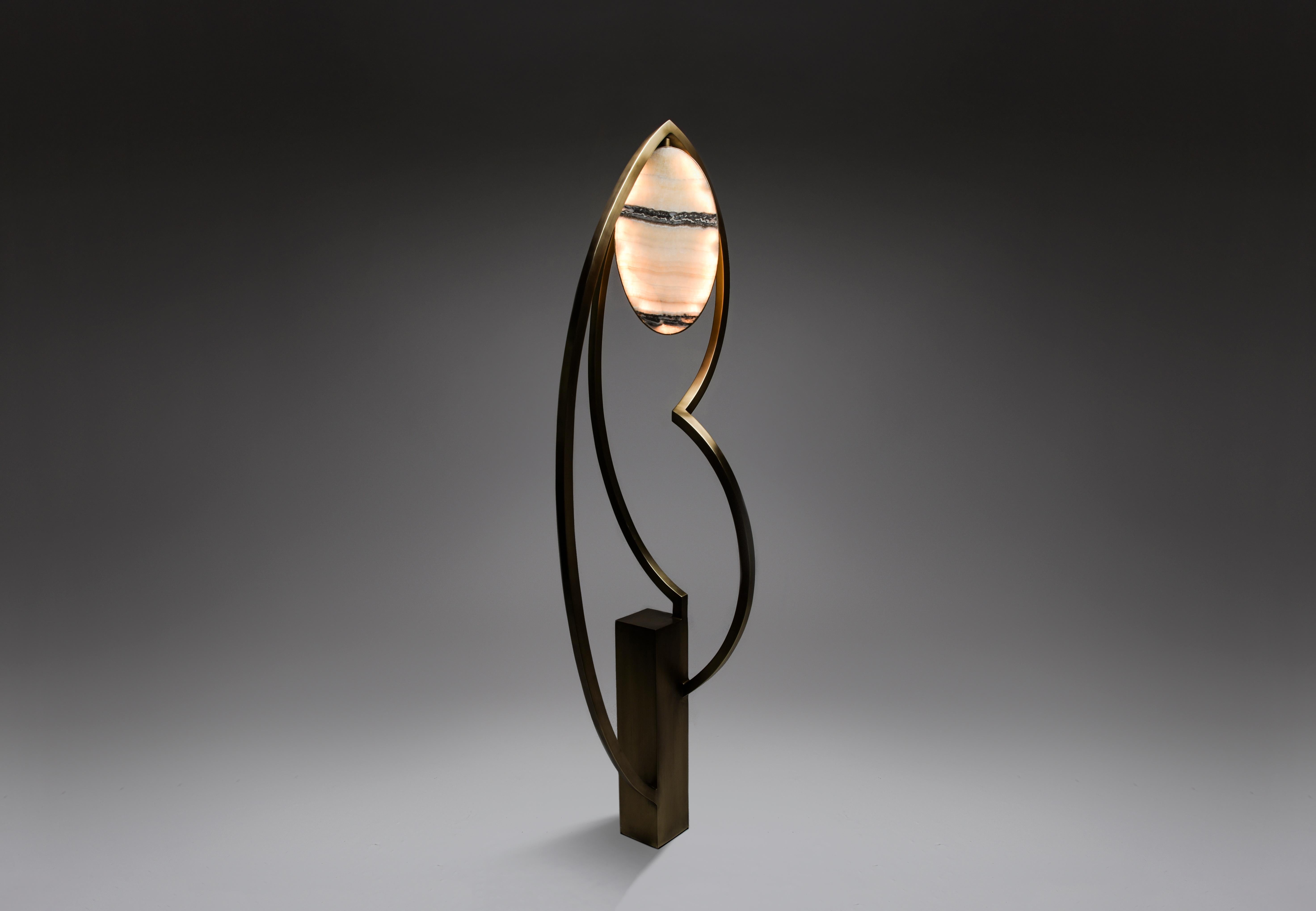 Patrick Coard Paris launches a unique and beautifully sculptural lighting collection inspired by music as a continuation of his candle line. The prima dancer floor light in large is an ethereal and sculptural piece. Discreet LED lights are inserted