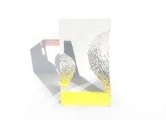 21st Century Sculptural Plexiglass Yellow Coffee Table "Prima Materia"