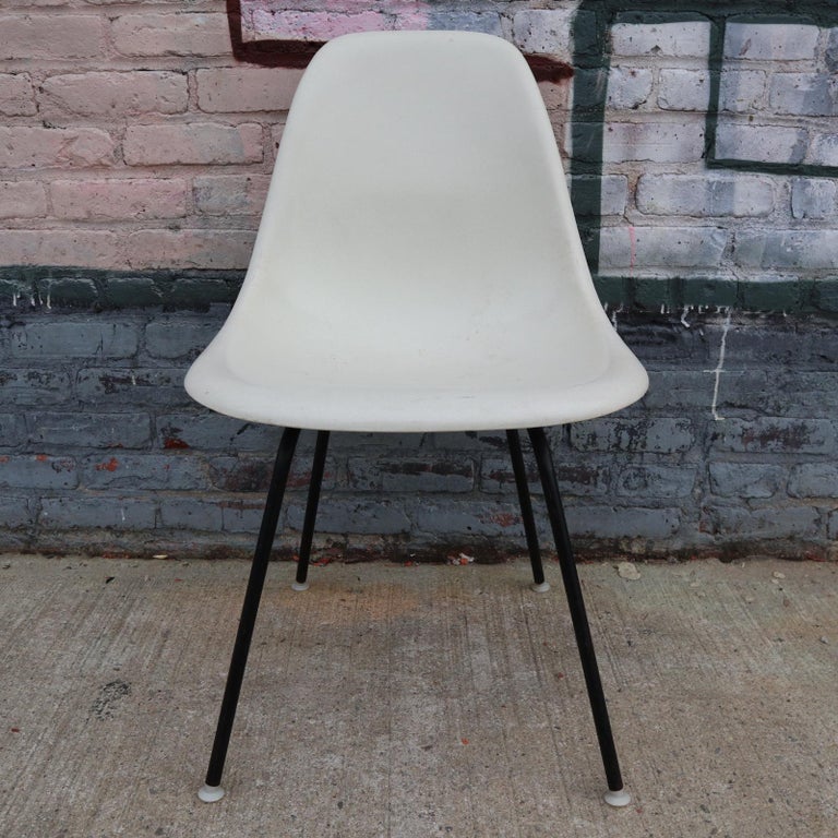 Mid-Century Modern Primary Color/Mondrian Style Herman Miller Eames Dining Chairs For Sale