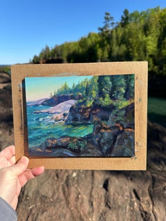 "Presque Isle (Day 108) May 30, 2024" by Primary Hughes, Original Oil Painting