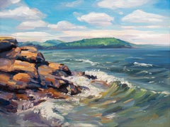 "Presque Isle (Day 113), June 7, 2024" by Primary Hughes, Original Oil Painting
