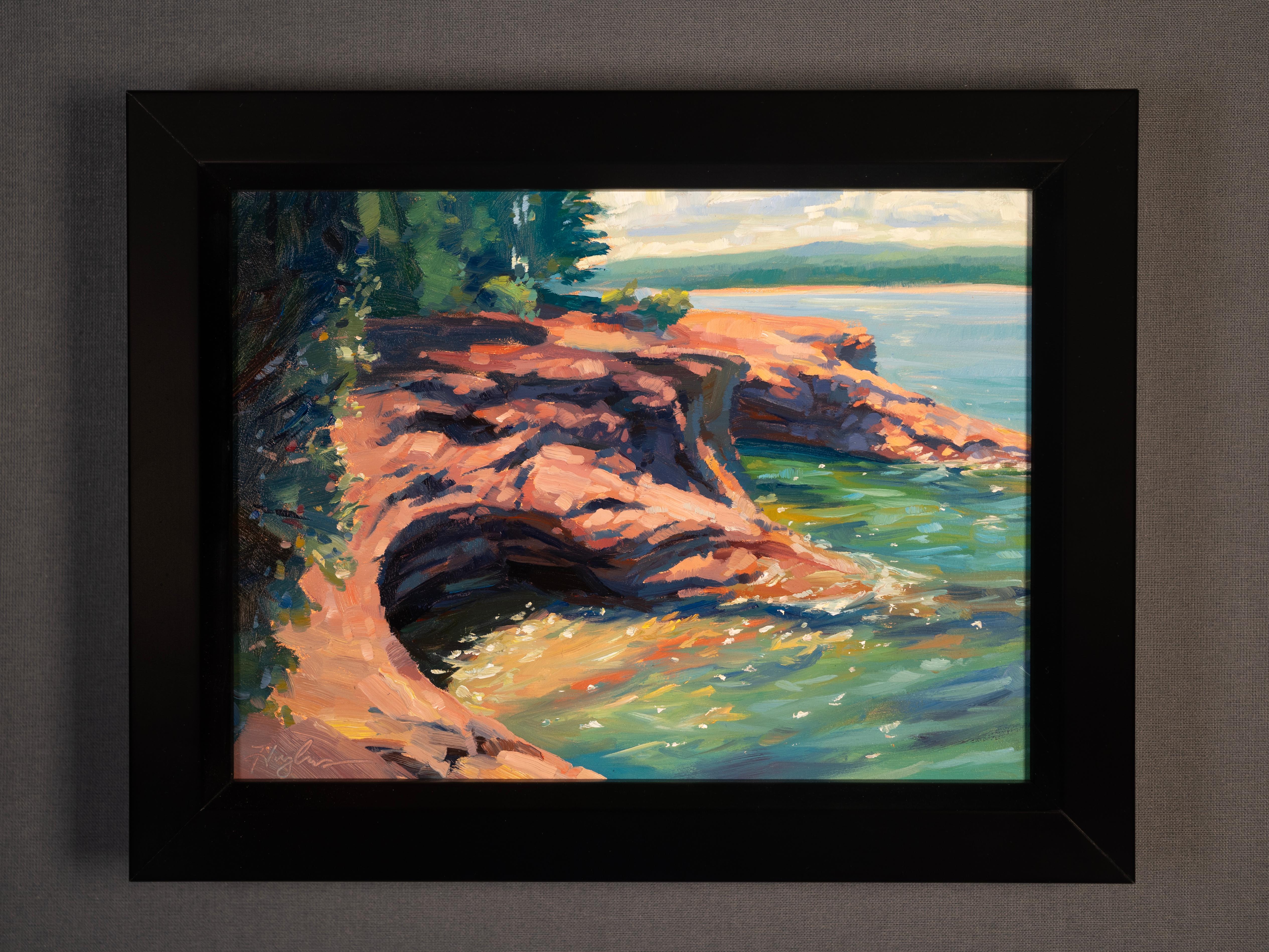 „Presque Isle (Day 123), Juni 27, 2024“ von Primary Hughes, Original-Ölgemälde im Angebot 2