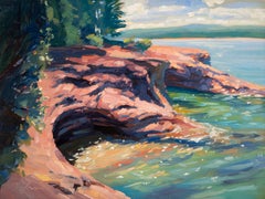 "Presque Isle (Day 123), June 27, 2024" by Primary Hughes, Original Oil Painting