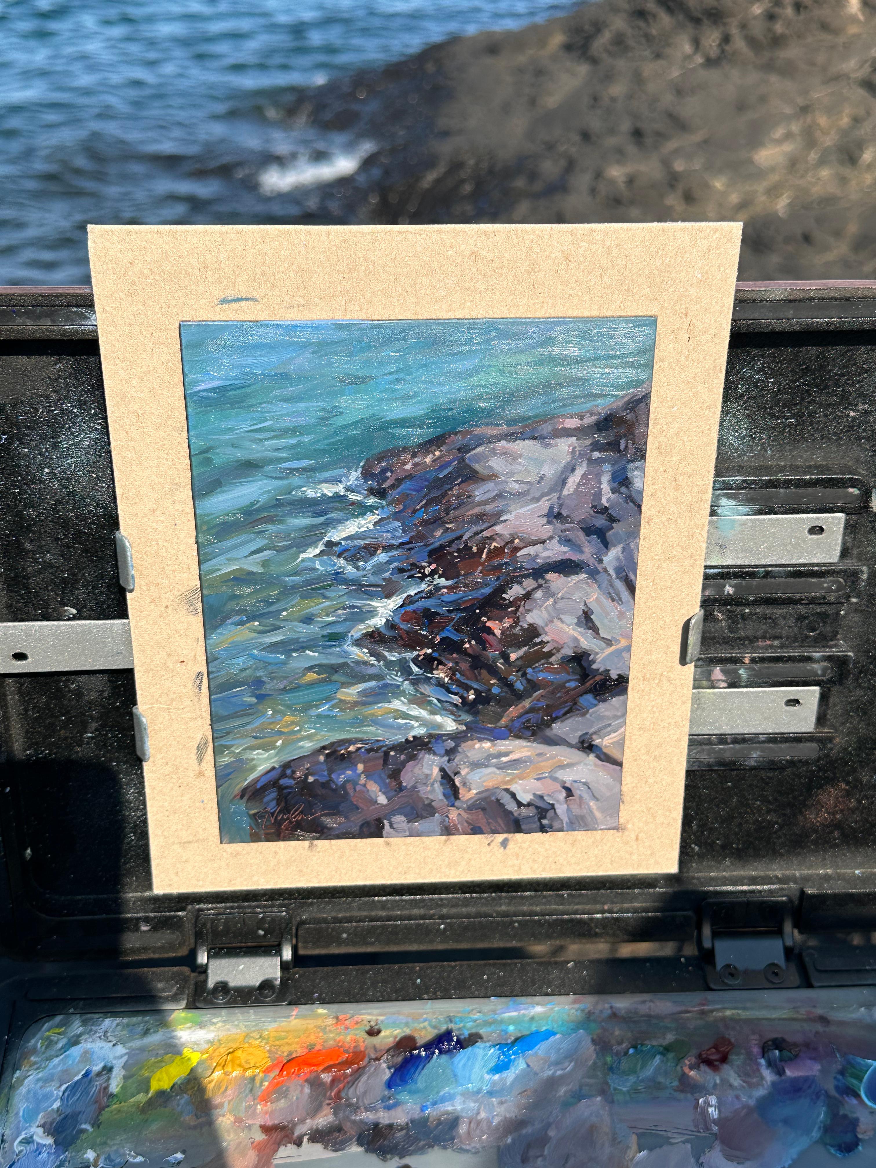 „Presque Isle (Day 126), 21. Juli 2024“ von Primary Hughes, Original-Ölgemälde im Angebot 1