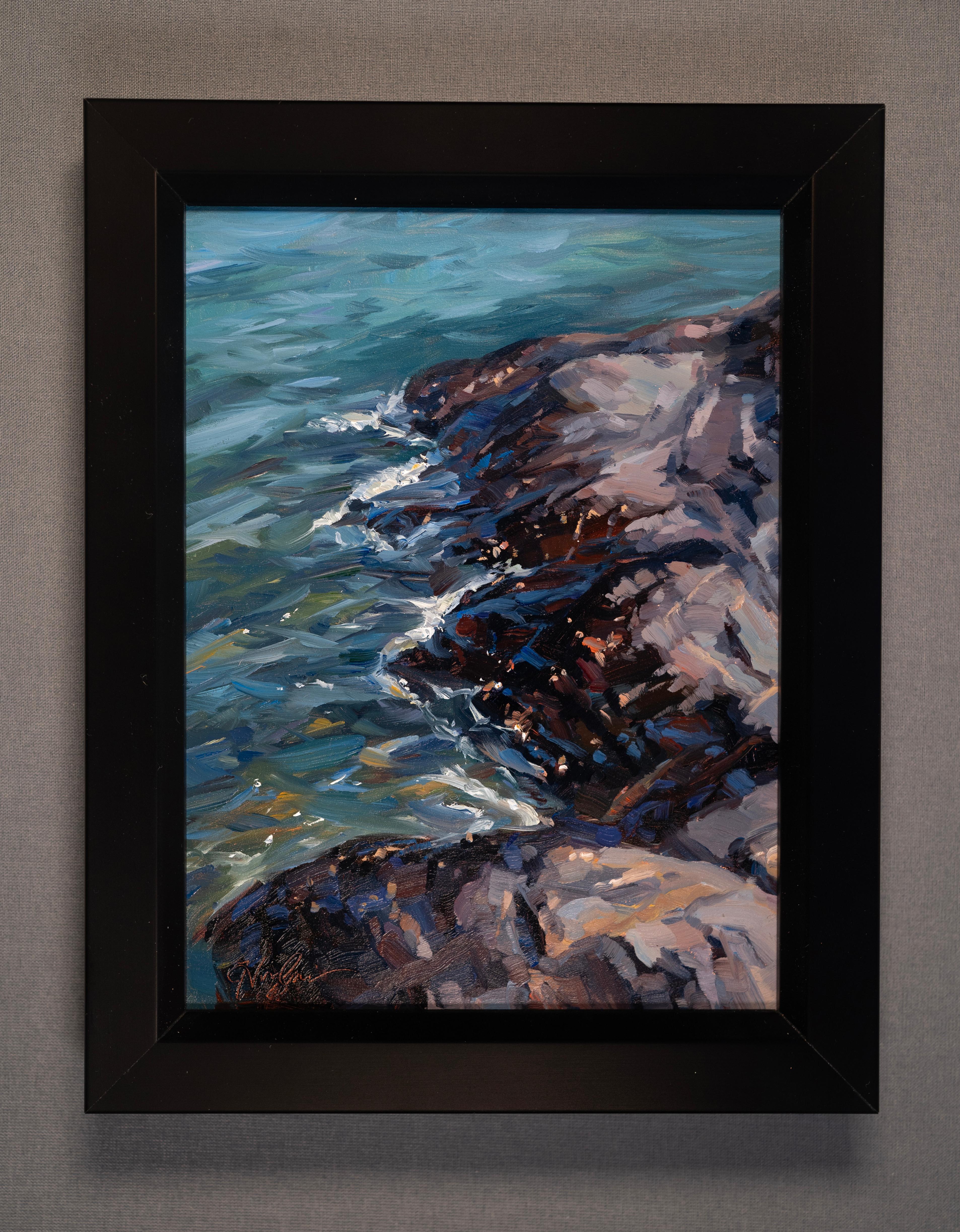 „Presque Isle (Day 126), 21. Juli 2024“ von Primary Hughes, Original-Ölgemälde im Angebot 2