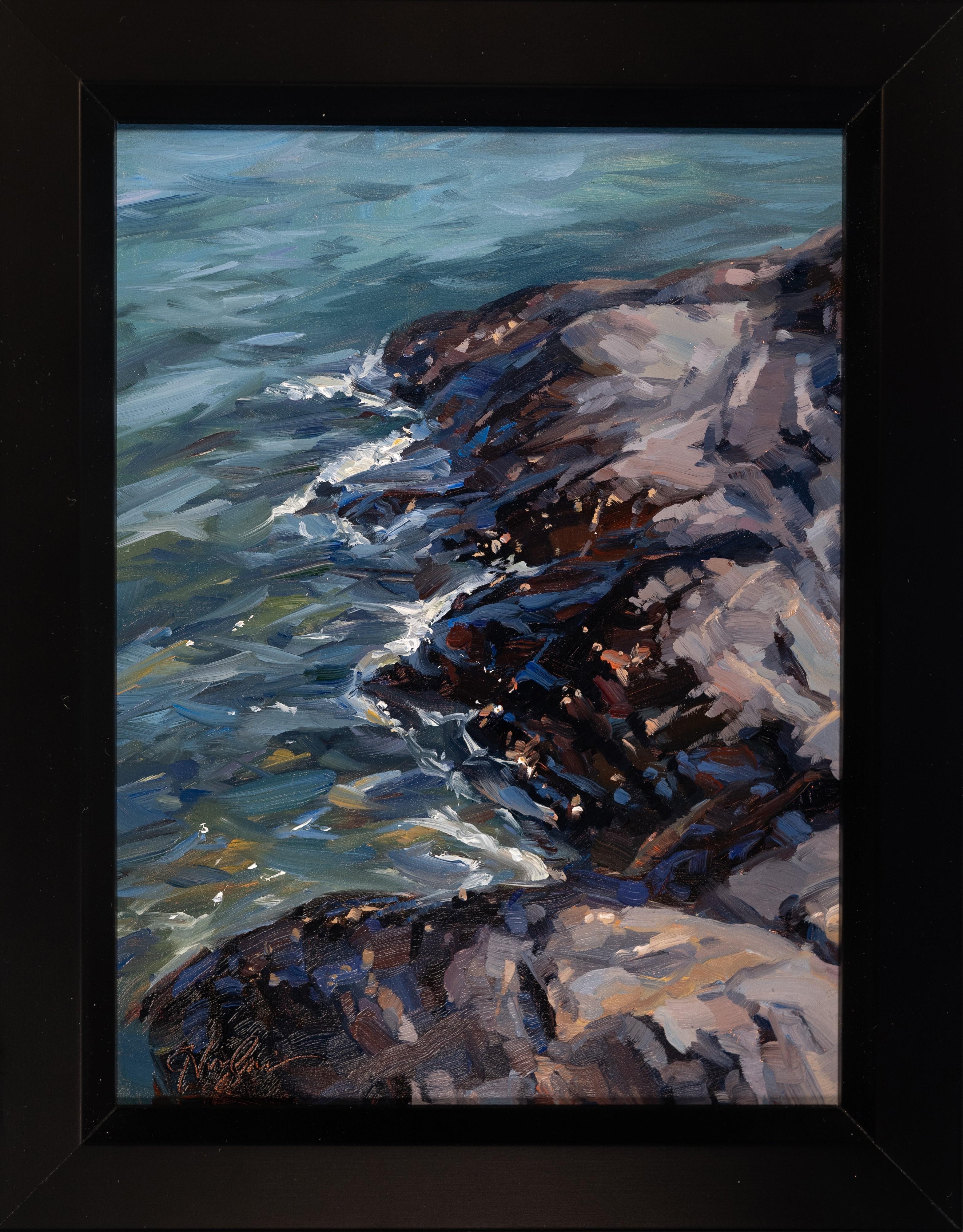 „Presque Isle (Day 126), 21. Juli 2024“ von Primary Hughes, Original-Ölgemälde im Angebot 3
