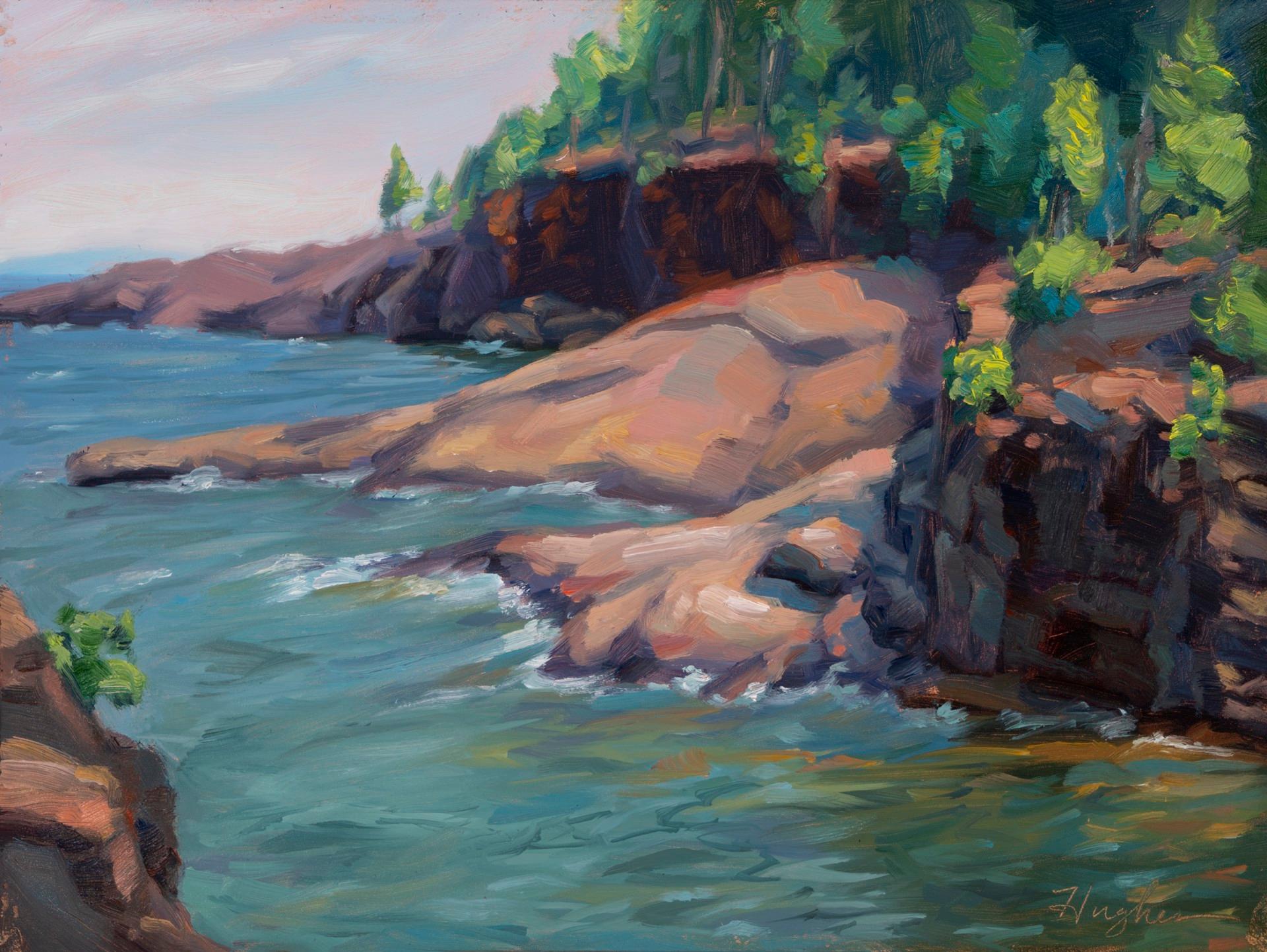 Primary Hughes Landscape Painting - Presque Isle (Day 73) July 12