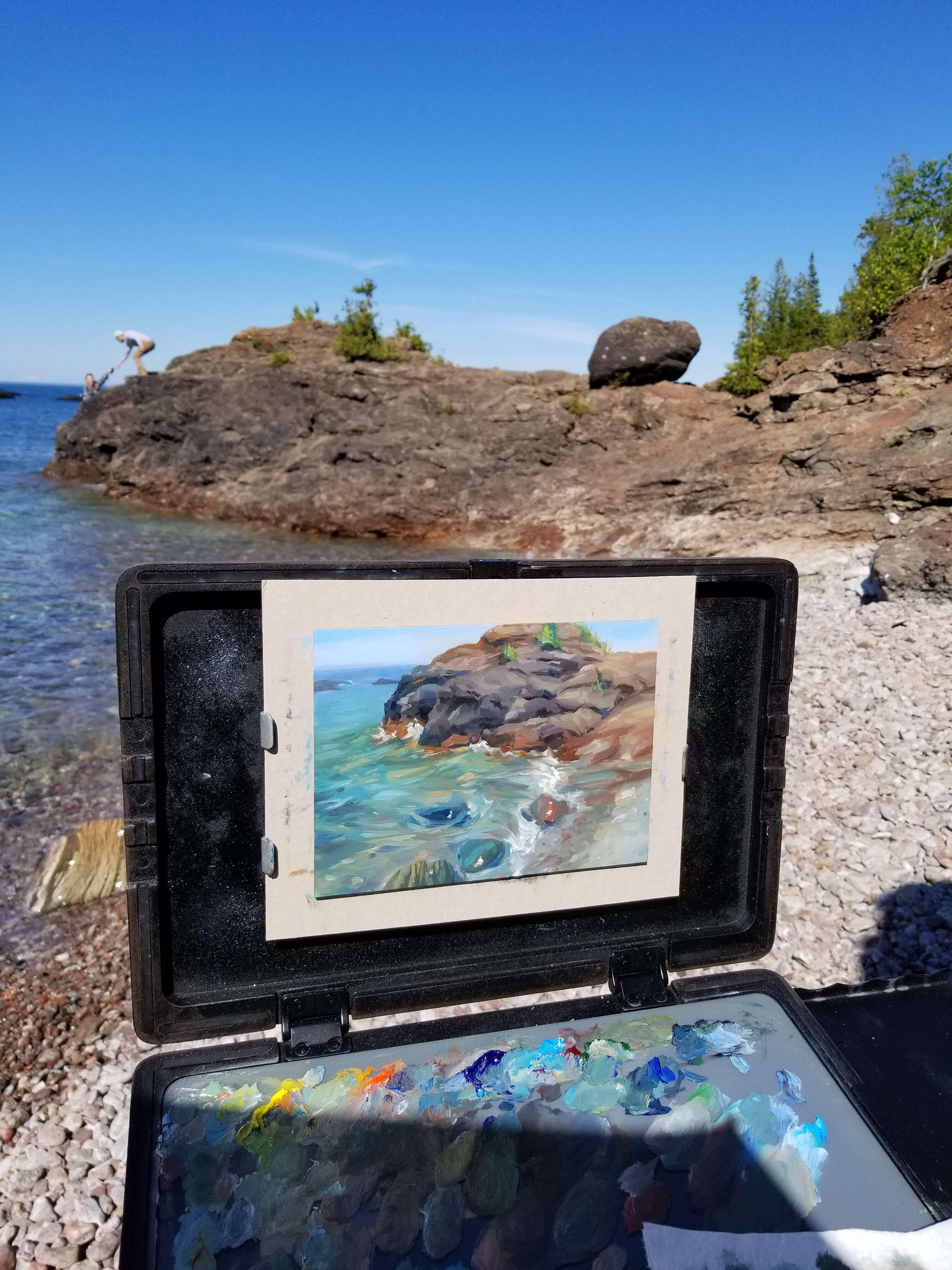 Presque Isle (Day 83) June 7, 2022, Original Oil Painting For Sale 1