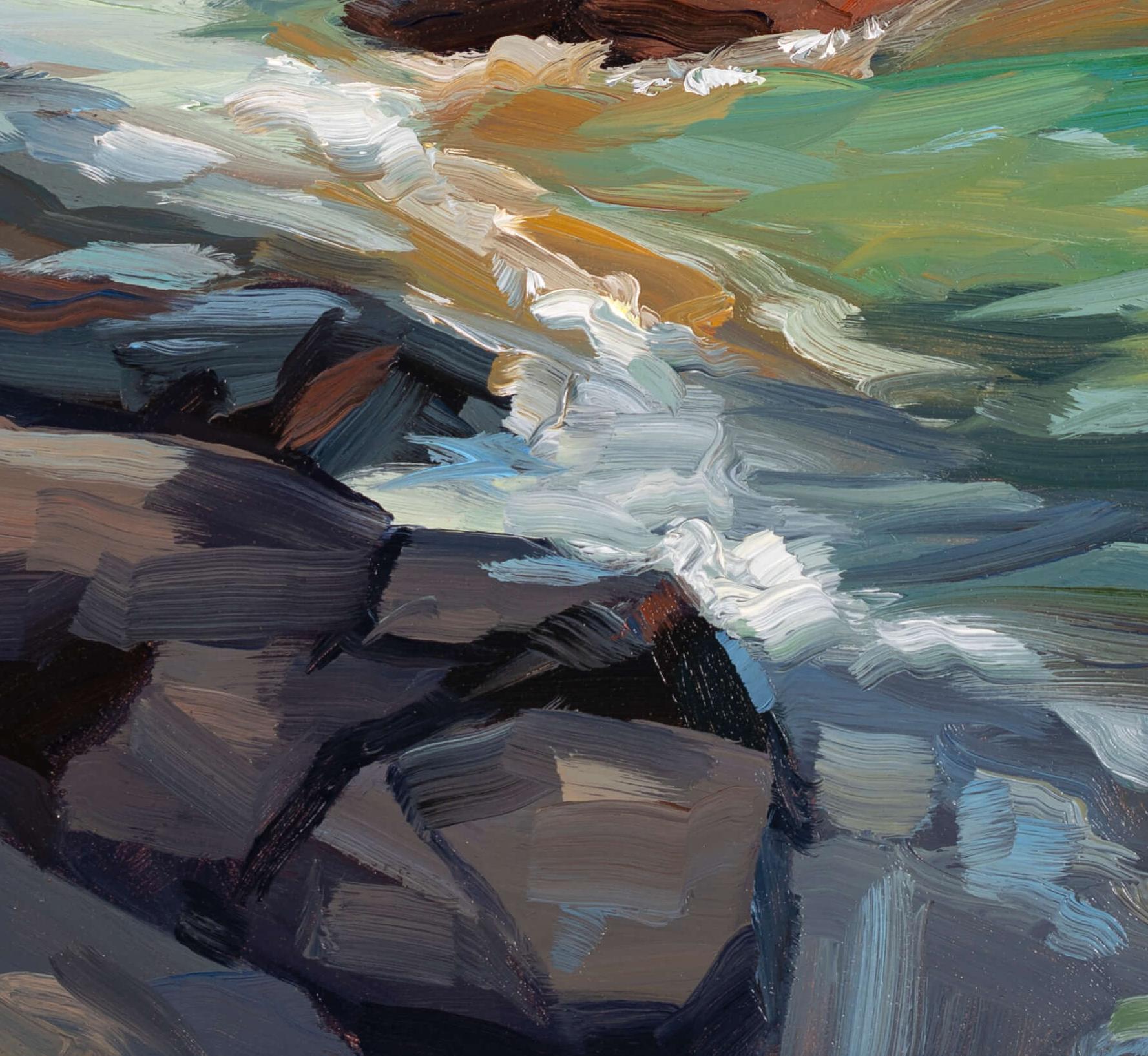 Presque Isle (Day 87), 14. Juni 2022, Original-Ölgemälde (Realismus), Painting, von Primary Hughes