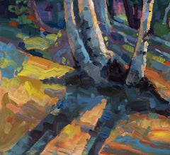 « Présque Isle (jour 97) 24 juin 2023 » par Primary Hughes, peinture à l'huile originale