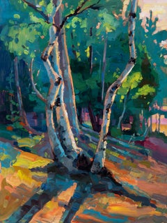 "Presque Isle (Day 97) June 24, 2023" by Primary Hughes, Original Oil Painting