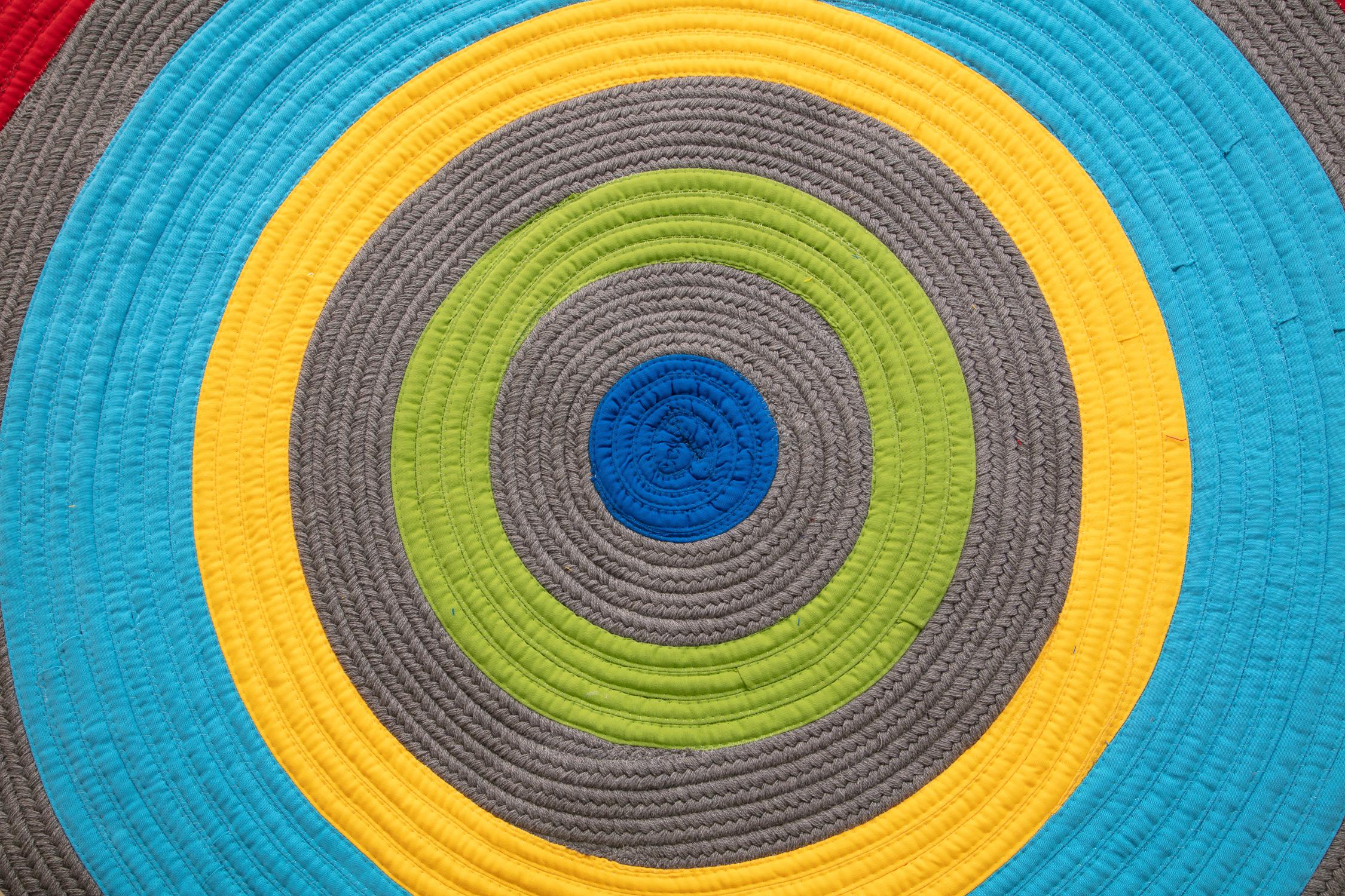 Rug by Liz Collins

2021

Materials: Sunbrella Acrylic Yarn & Fabric, Monofilament 

Dimensions: 100