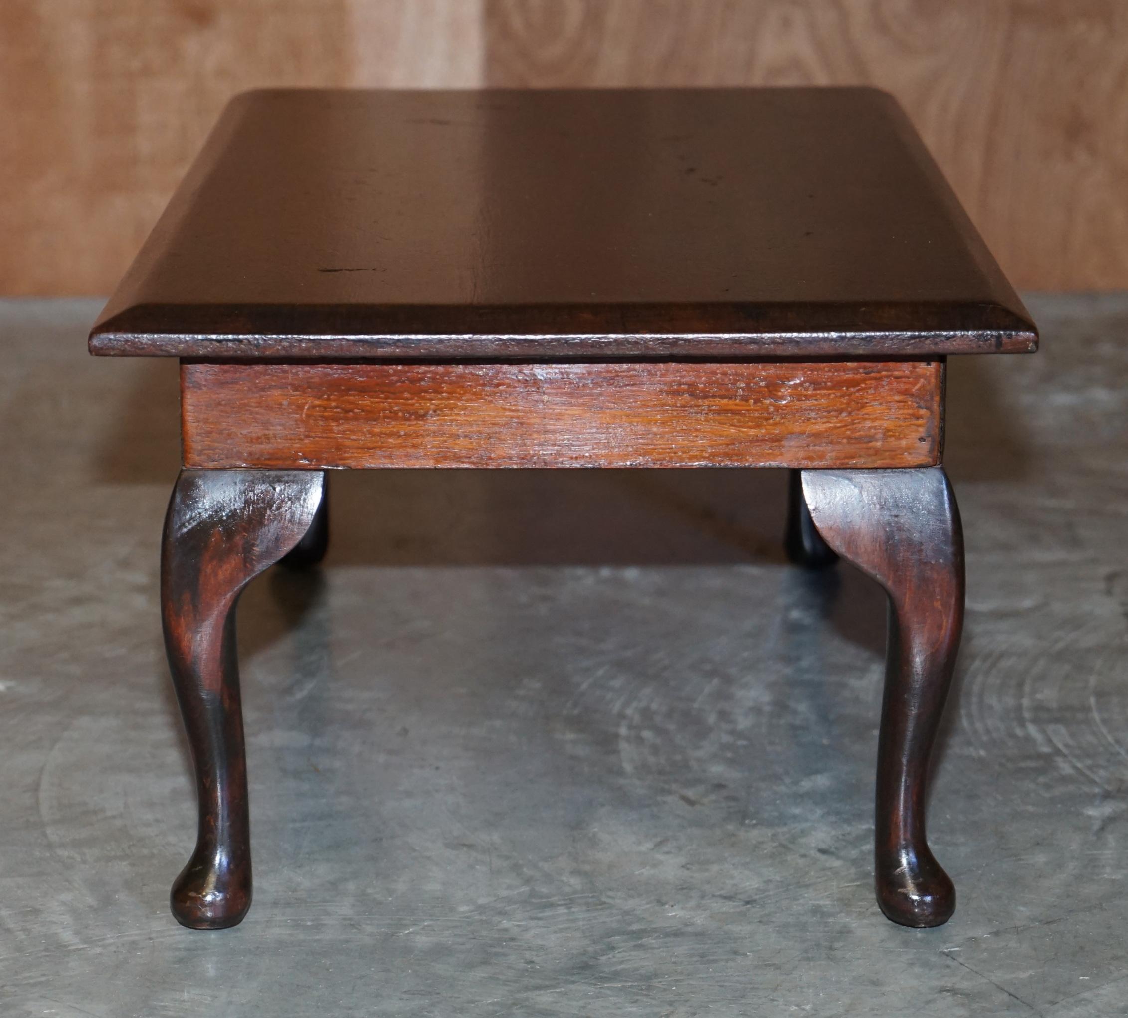 Oak Primate circa 1950's Coffee or Side Wine Table Very Utilitarian Priced to Sell For Sale