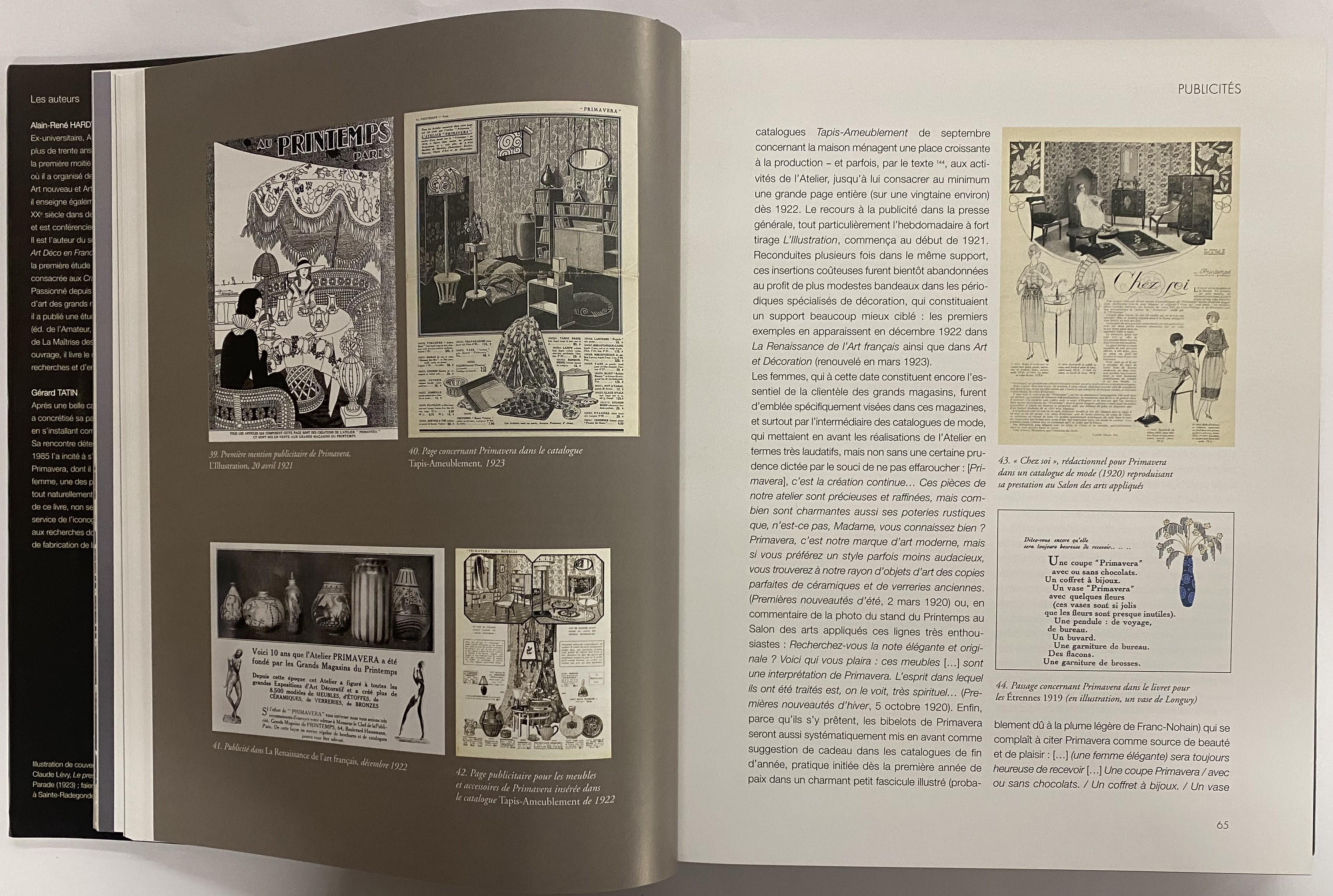 Paper Primavera 1912-1972 Atelier D'Art Du Printemps By Alain-Rene Hardy  (Book) For Sale