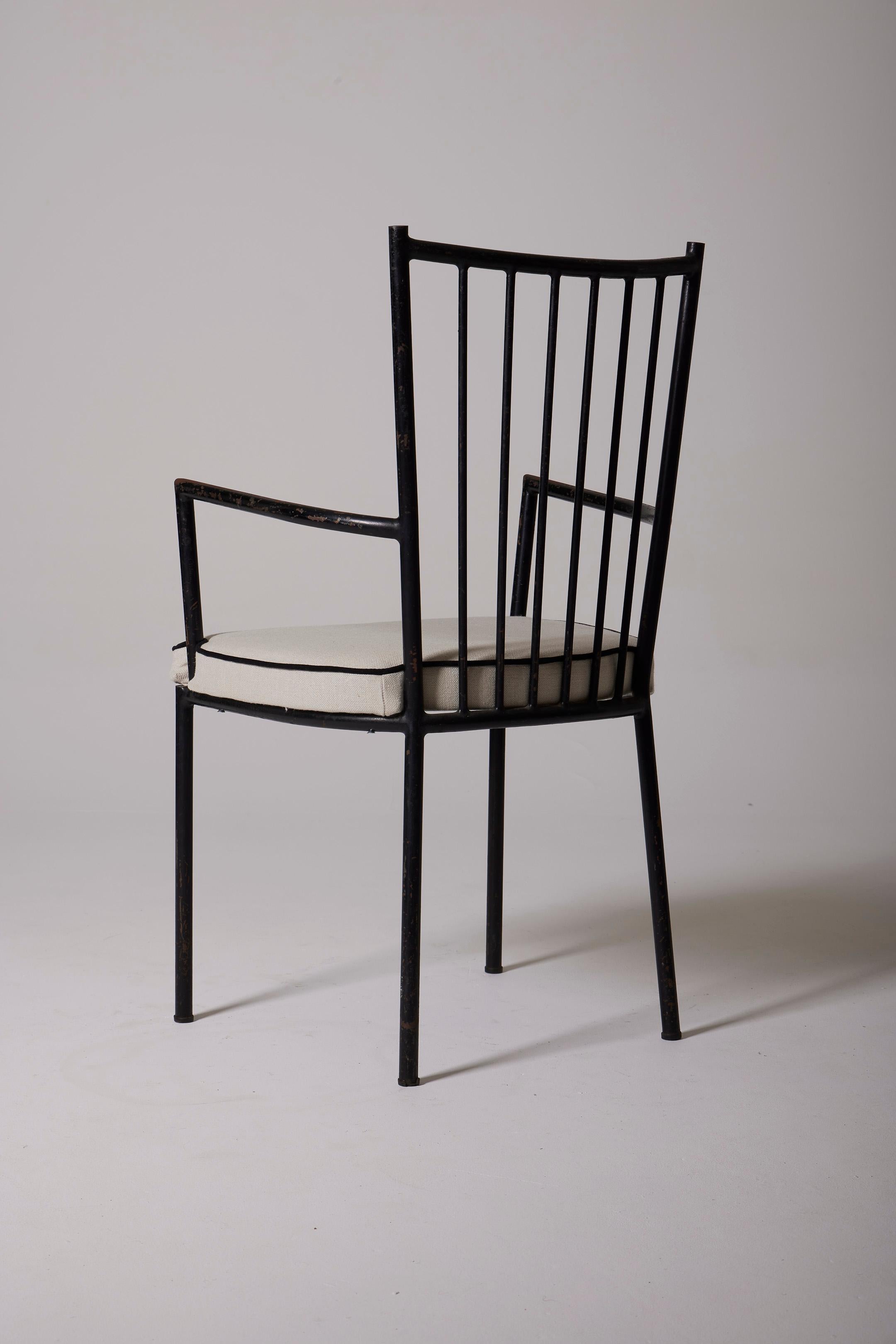 Wrought Iron  Primavera Armchair by Colette Gueden For Sale