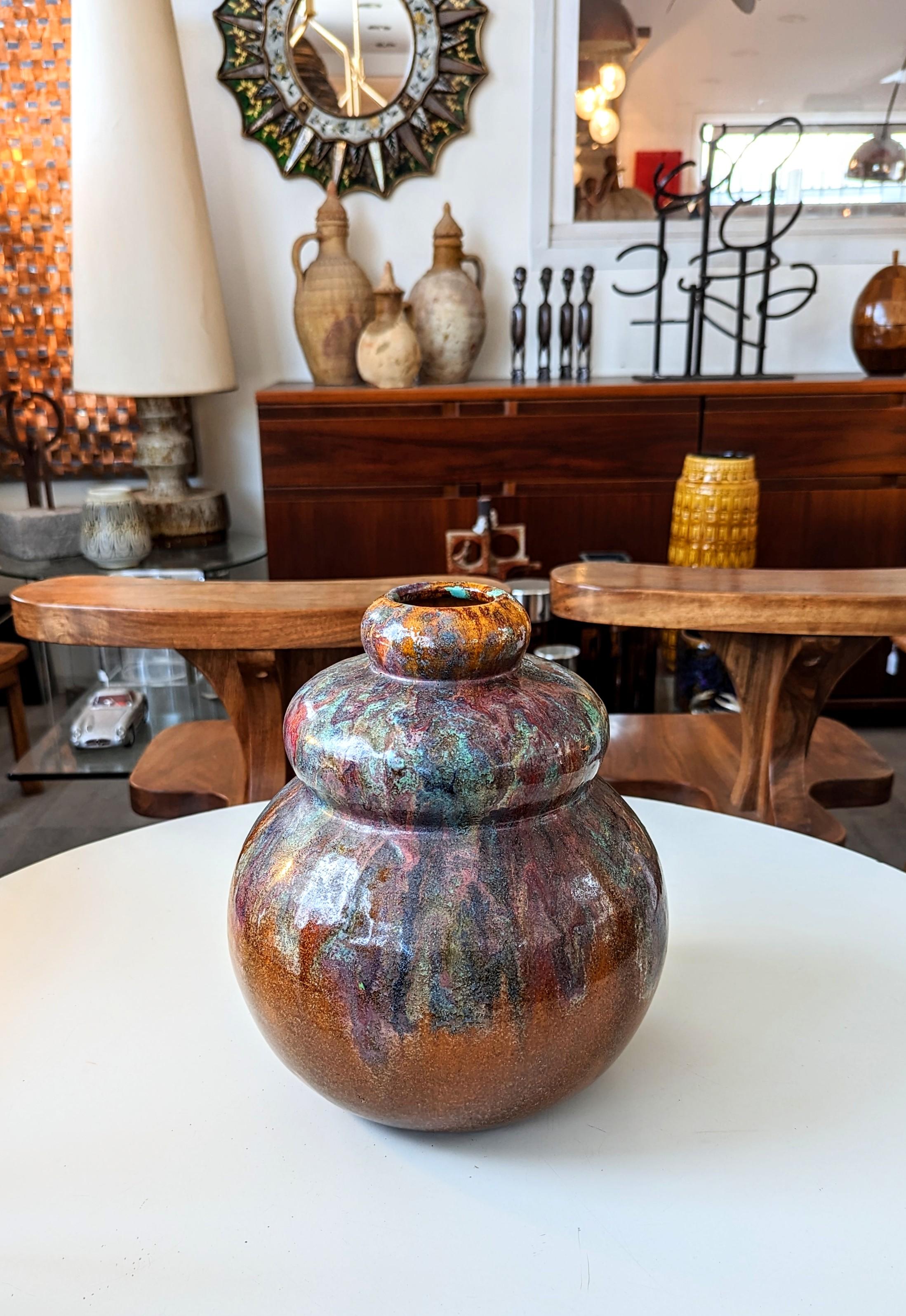 Primavera, Art Deco Ceramic Vase, Signed and Numbered For Sale 9