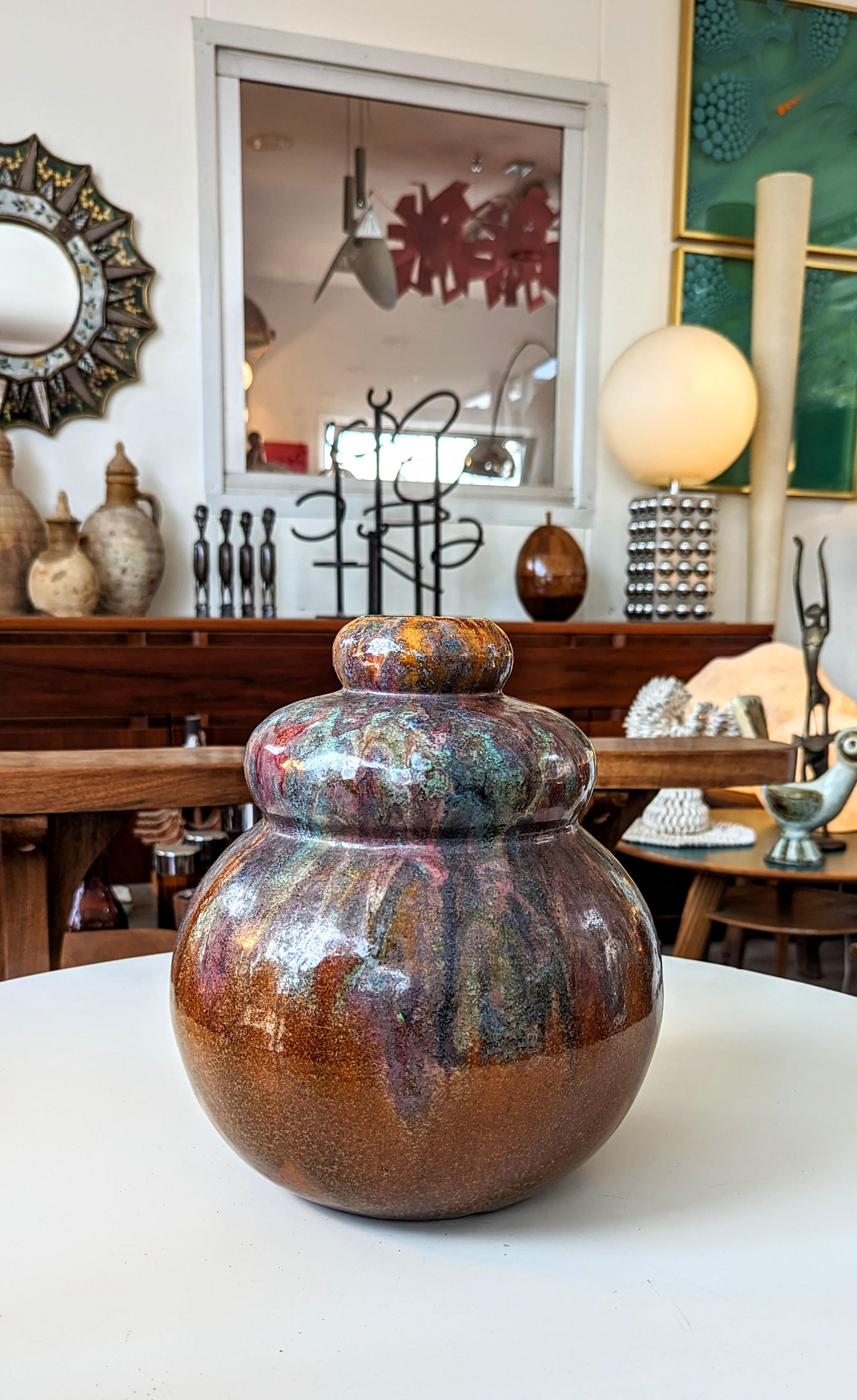 Primavera, Art Deco Ceramic Vase, Signed and Numbered For Sale 10