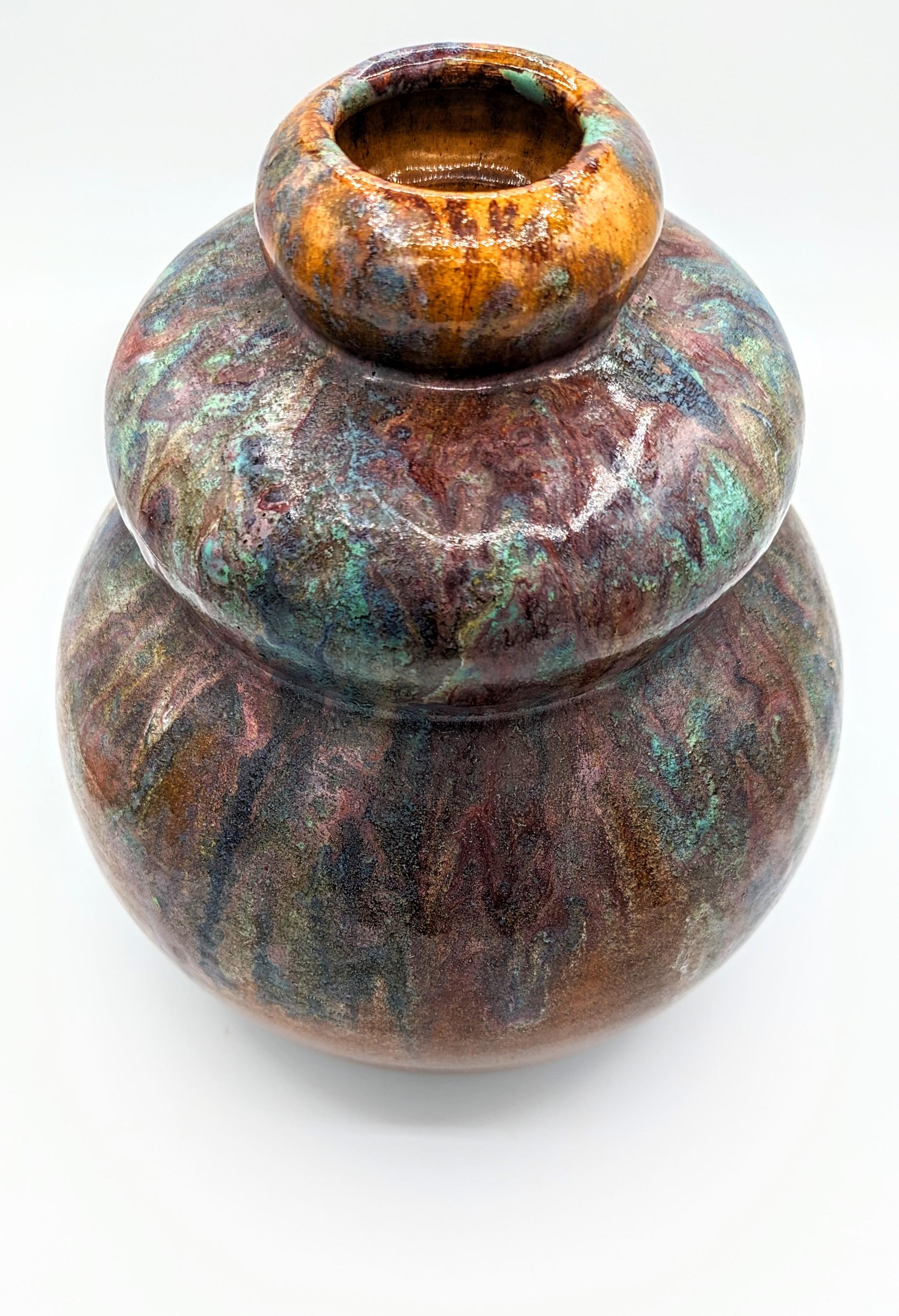 Primavera, Art Deco Ceramic Vase, Signed and Numbered For Sale 3