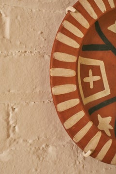 Primavera Ceramic Painted Plate Sculpture