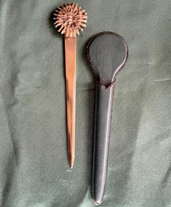 Primavera Brieföffner mit vergoldetem Sonnenschliff