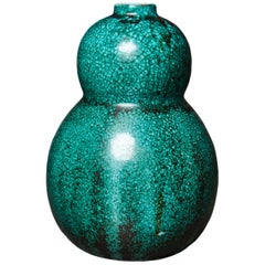 Vintage Primavera Glazed Ceramic Vase, France, c. 1930s