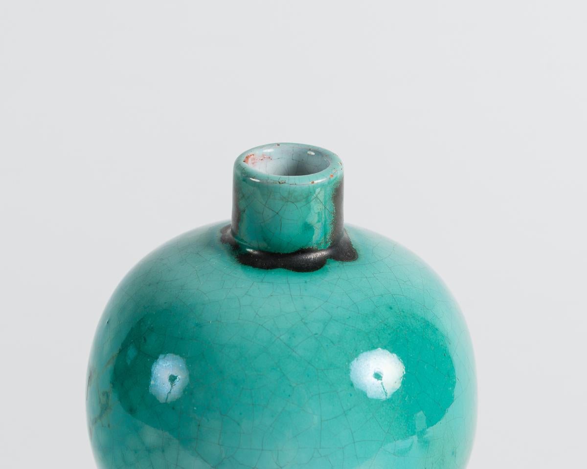 Glazed ceramic vase by French design house Primavera, early 20th century.
Stamped: Primavera / 16298 / Made in France.